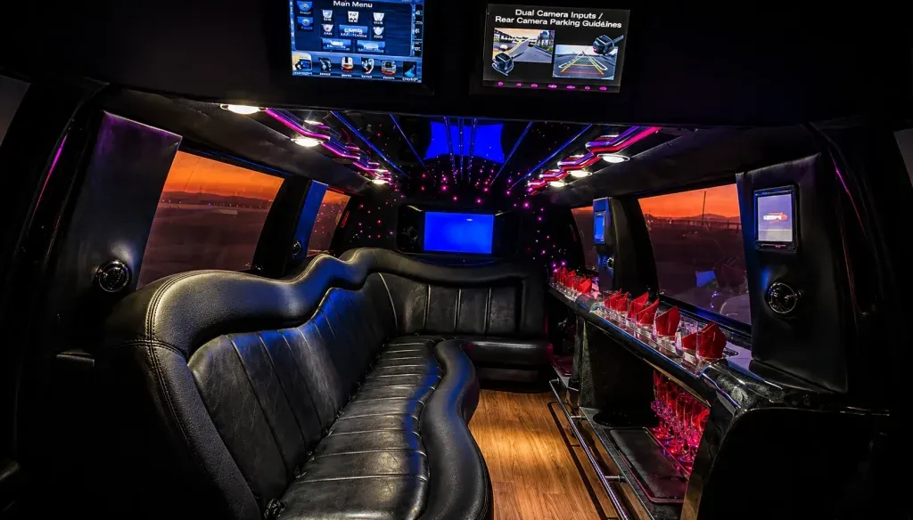 Black 14 Pax Navigator Limo, photo 2 for limo rental