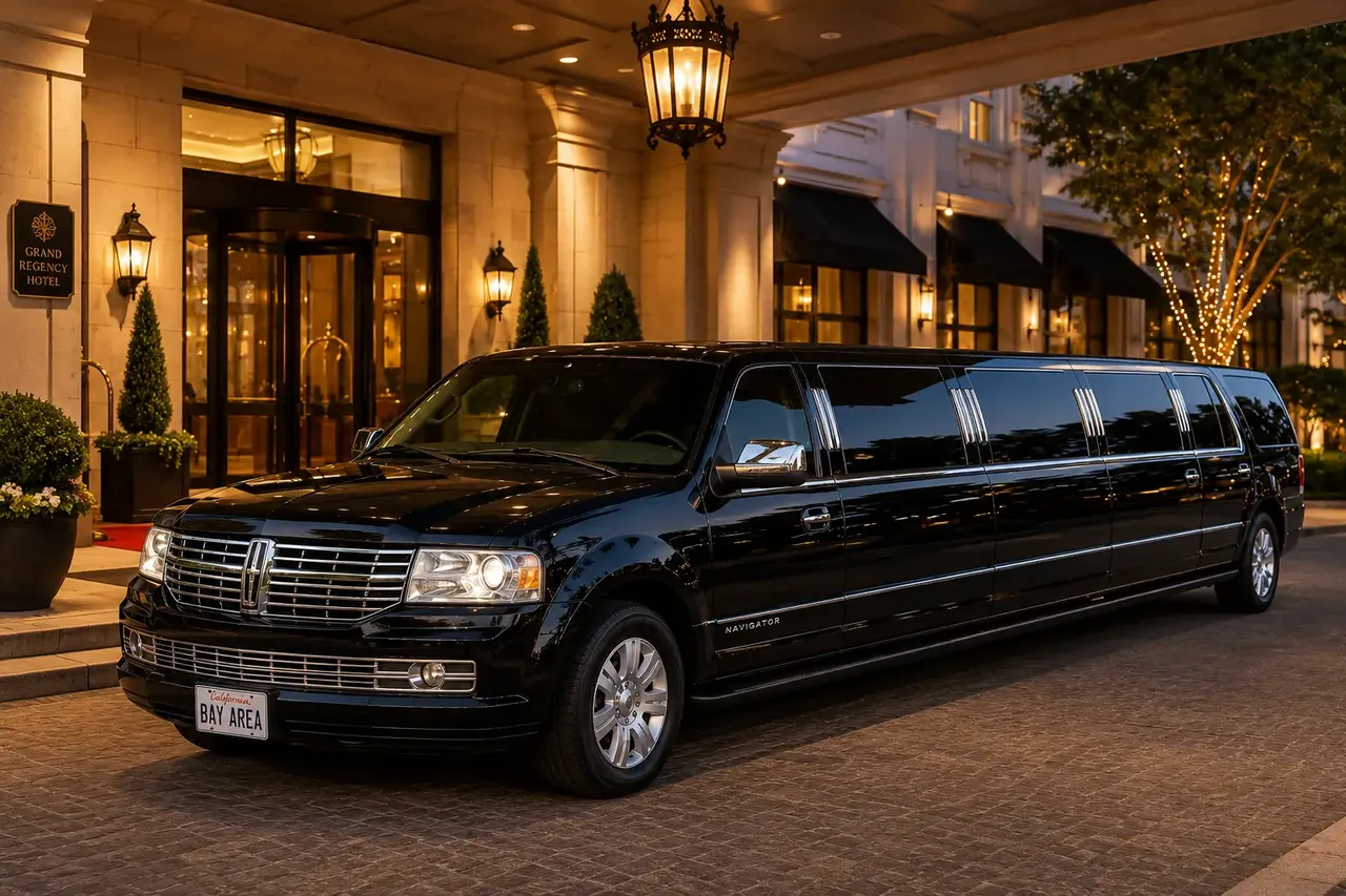 Black 14 Pax Navigator Limo for limo rental