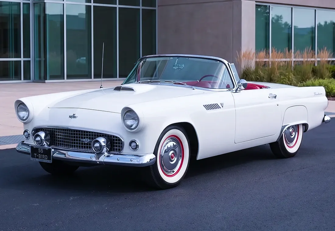 1955 Ford Thunderbird Droptop for wedding car rental