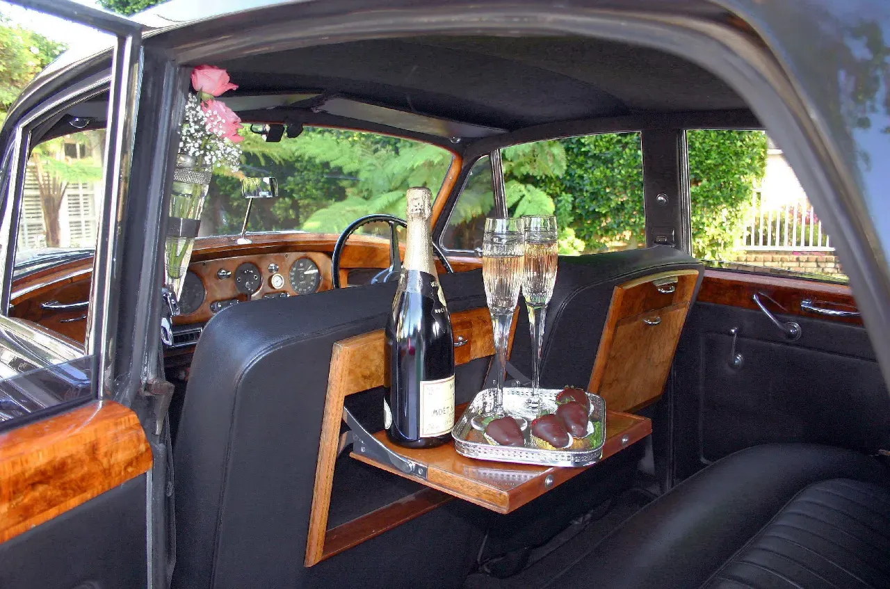 1957 Bentley SI interior for wedding car rental