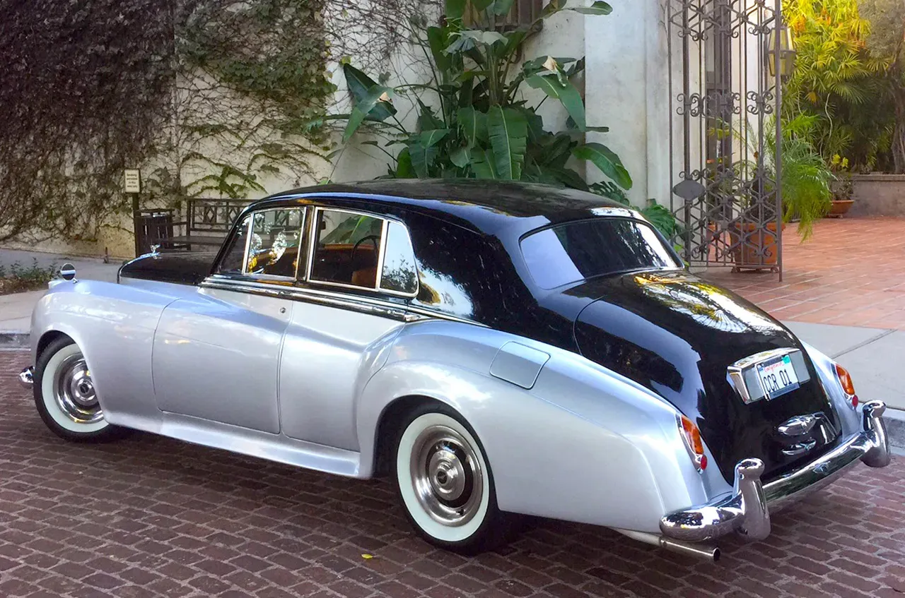 Silver 1957 Bentley SI exterior, photo 3 for wedding car rental