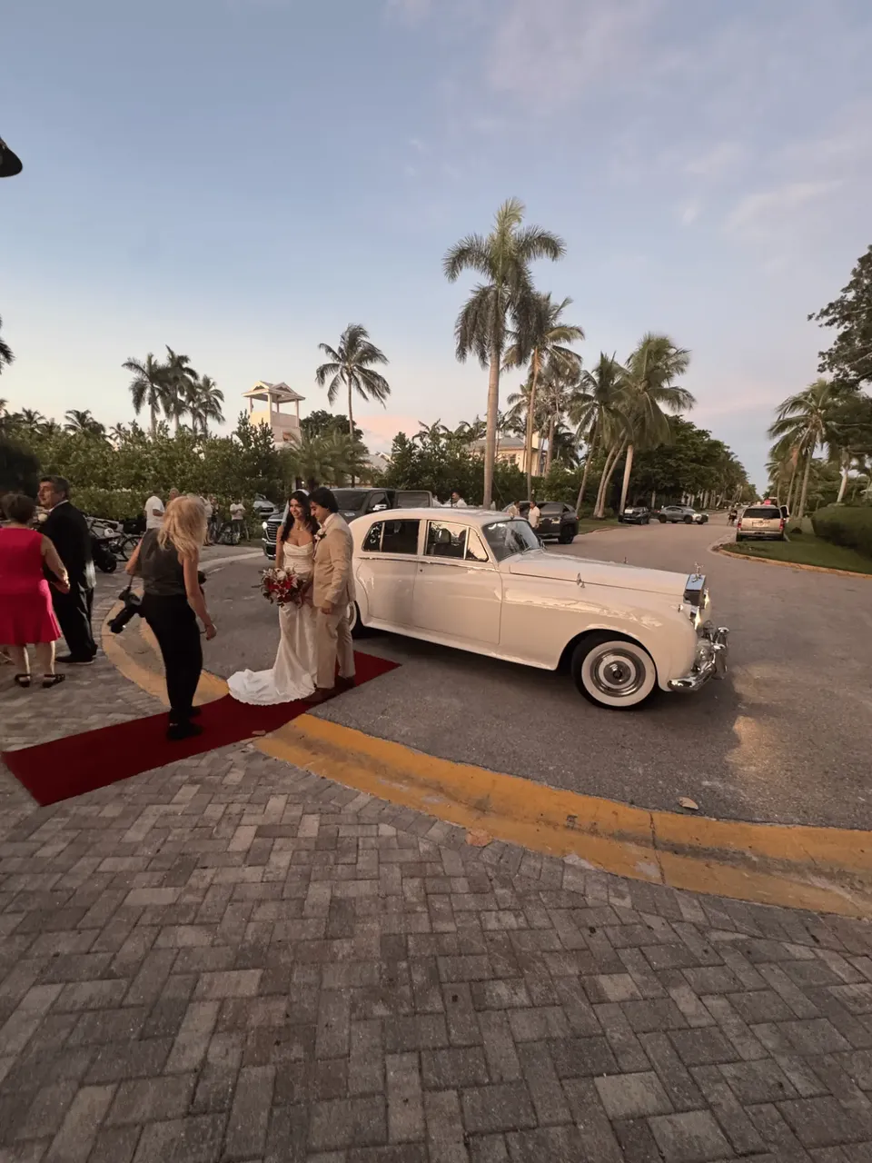 White 1960 Rolls-Royce Silver Cloud exterior, photo 8 for wedding car rental