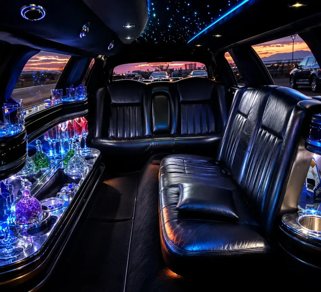 White 8 Pax Lincoln Stretch Limo, photo 2 for limo rental