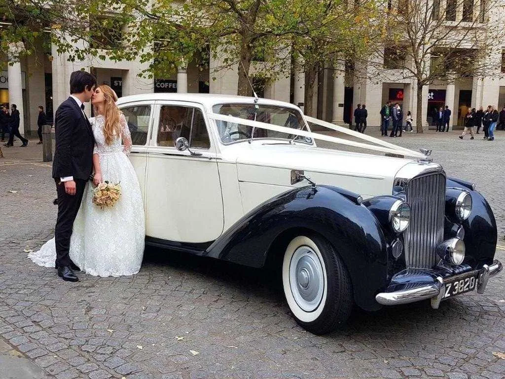 Silver Bentley 1957 for wedding car rental Silver Bentley 1957 for wedding car rental
