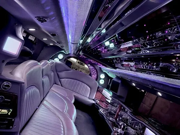 White H2 Hummer limo rental #5