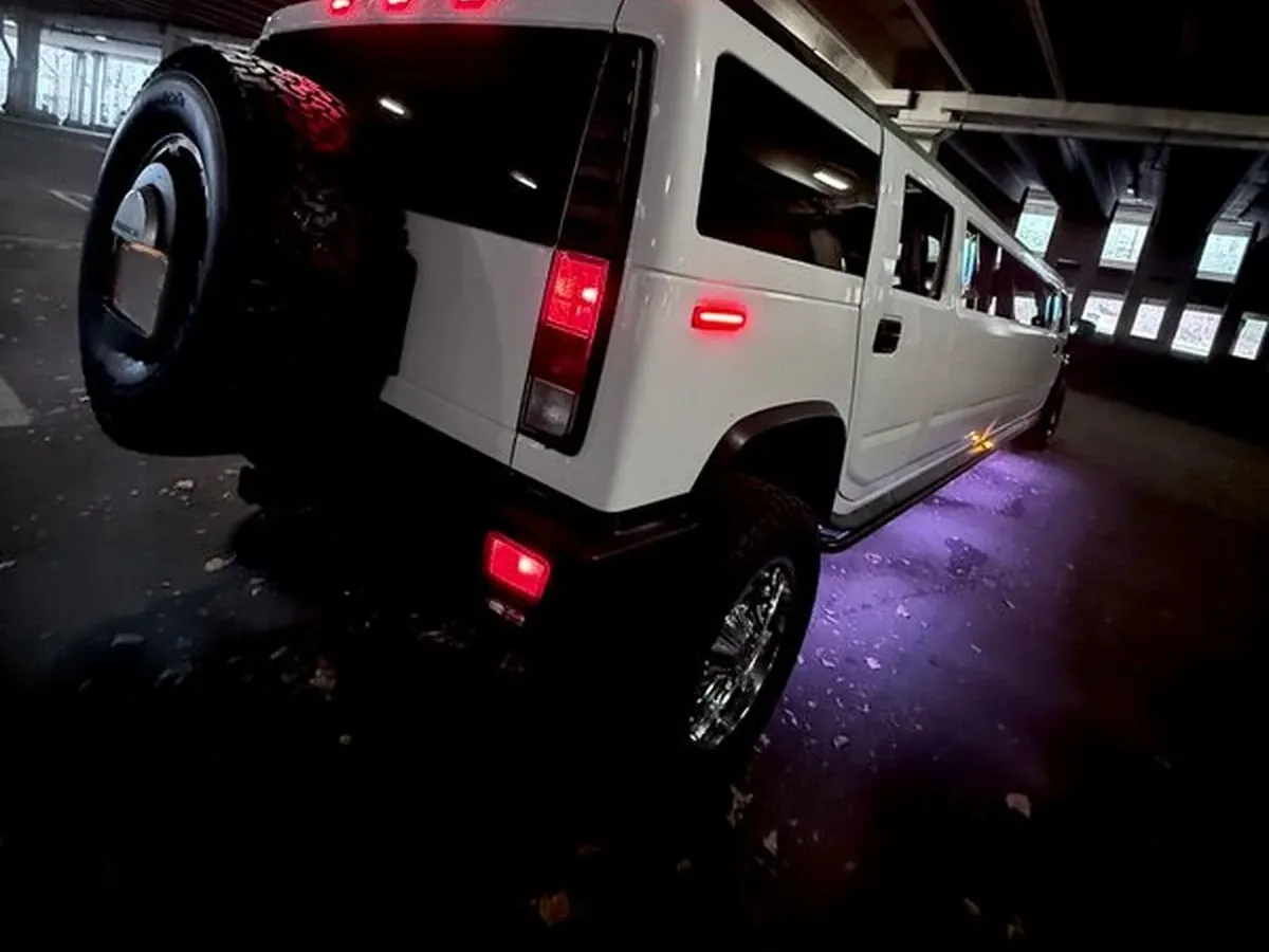 White H2 Hummer limo rental #9