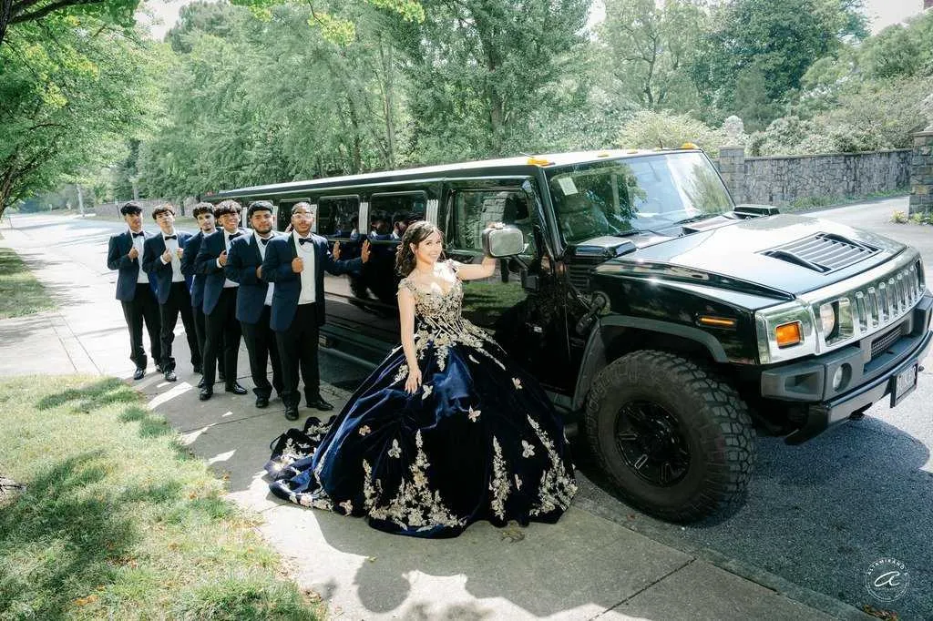 Black Hummer H2 Limousine exterior, photo 2 for limo rental in Pennsylvania