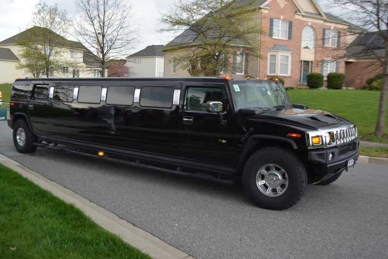 Black Hummer H2 Limousine for limo rental in Pennsylvania