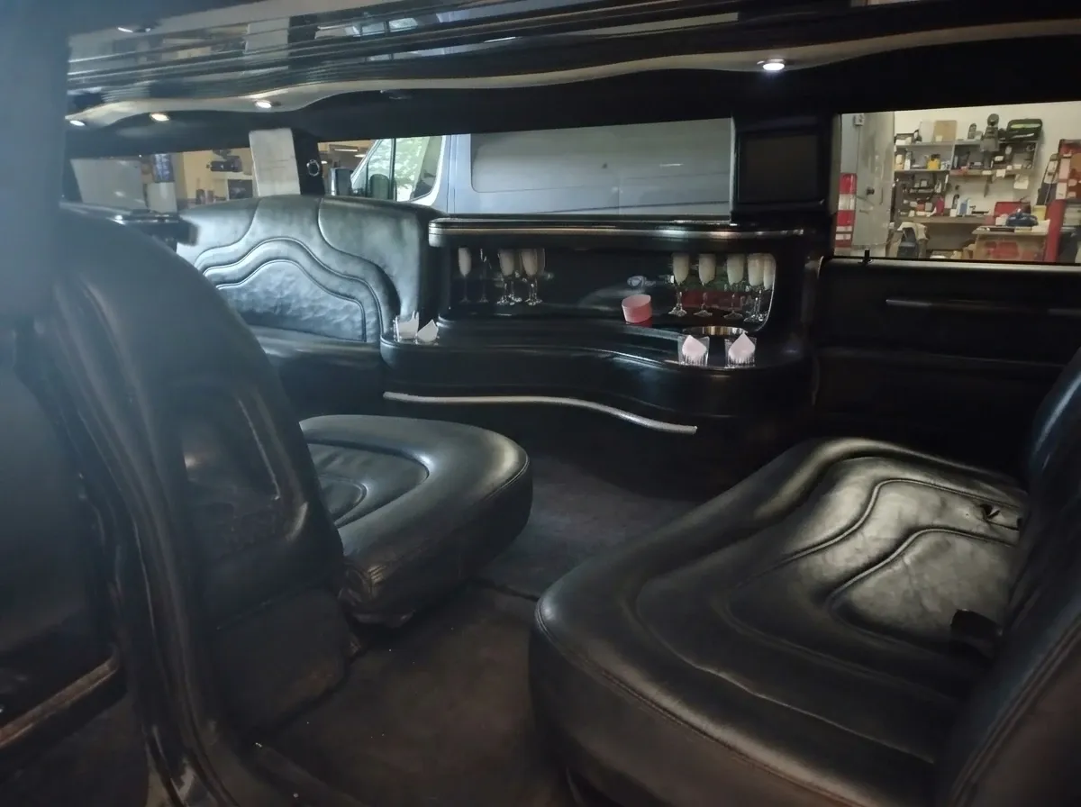 White Hummer Limousine rental #6