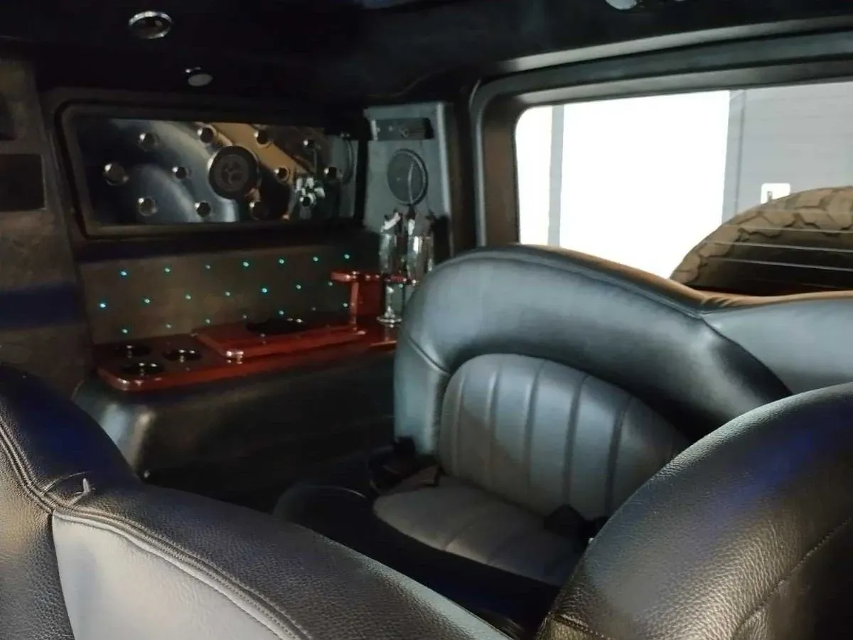 White Hummer Limousine rental #3