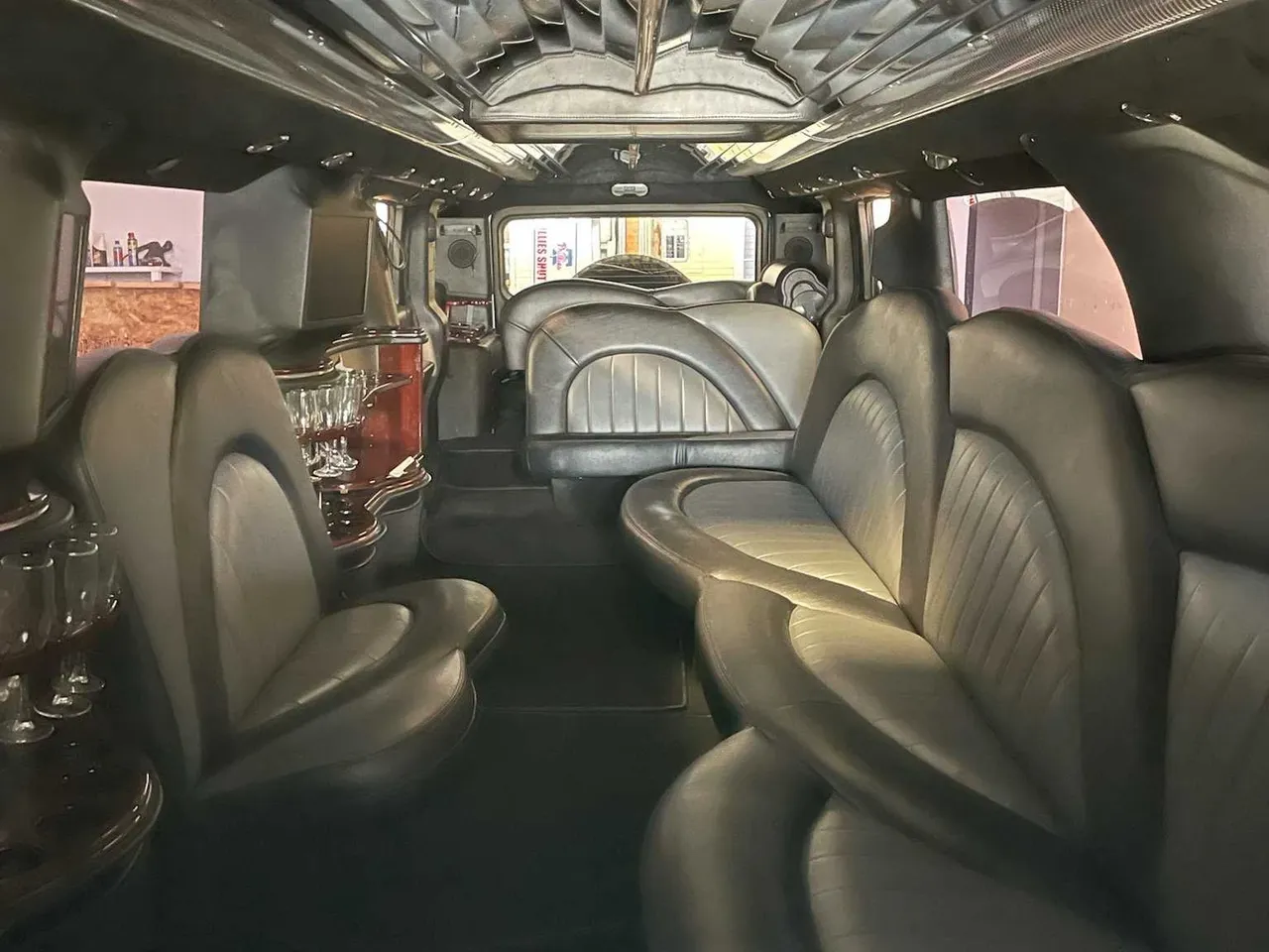 Black Hummer Limousine rental #11