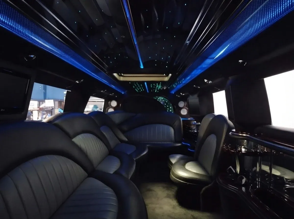 Black Hummer Limousine rental #6