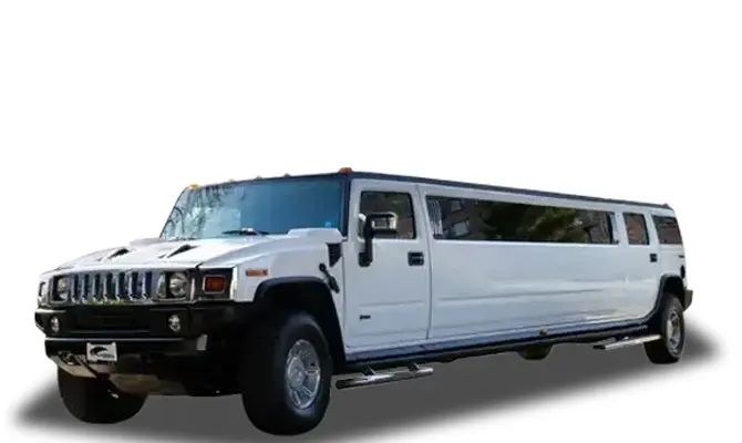 White Hummer Limousine rental