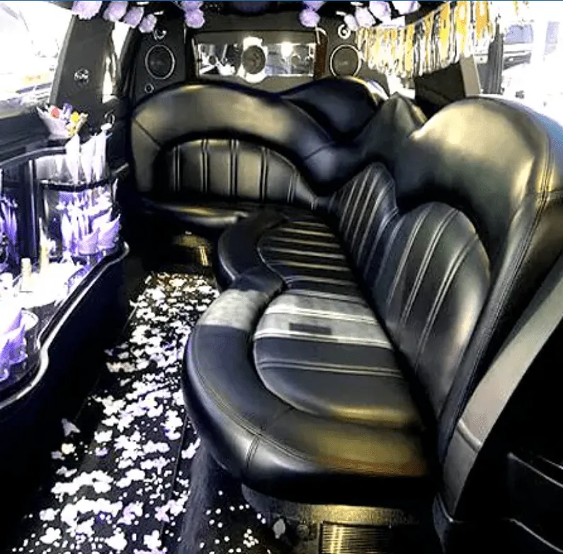 Lincoln MKT Limo interior for limo rental in Caliente, NV