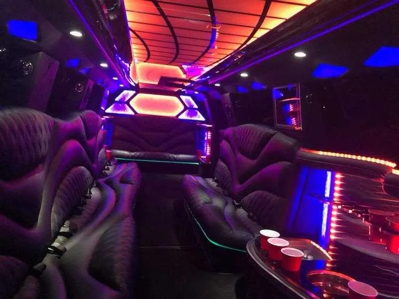 Lincoln MKT Limo interior for limo rental in Pennsylvania