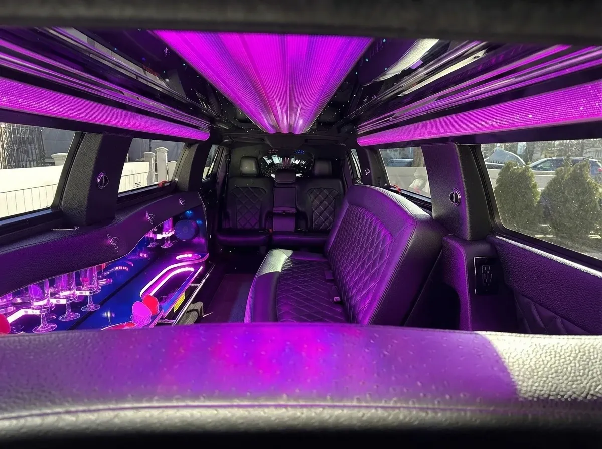 White Lincoln MKT Limousine rental #5