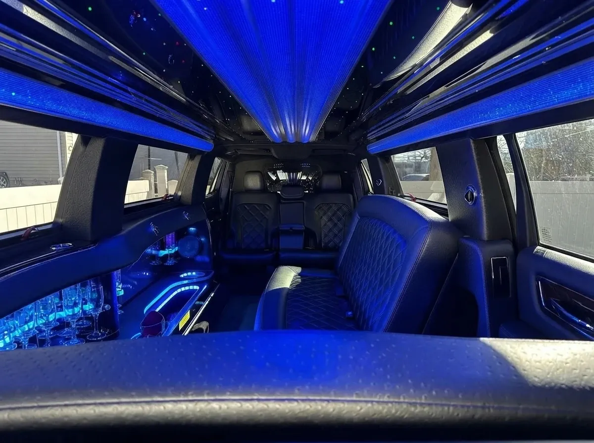 White Lincoln MKT Limousine rental #3