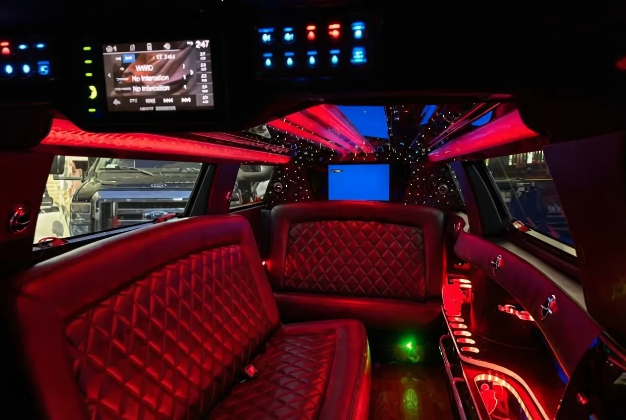 White Lincoln MKT Limousine rental #6