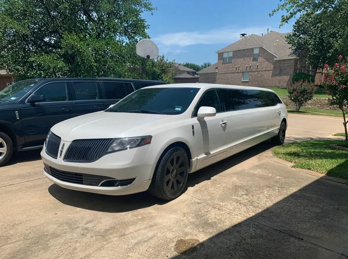White Lincoln MKT Limousine rental