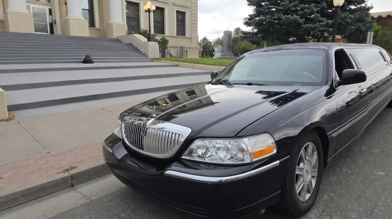 Black Lincoln Town Car Limousine rental