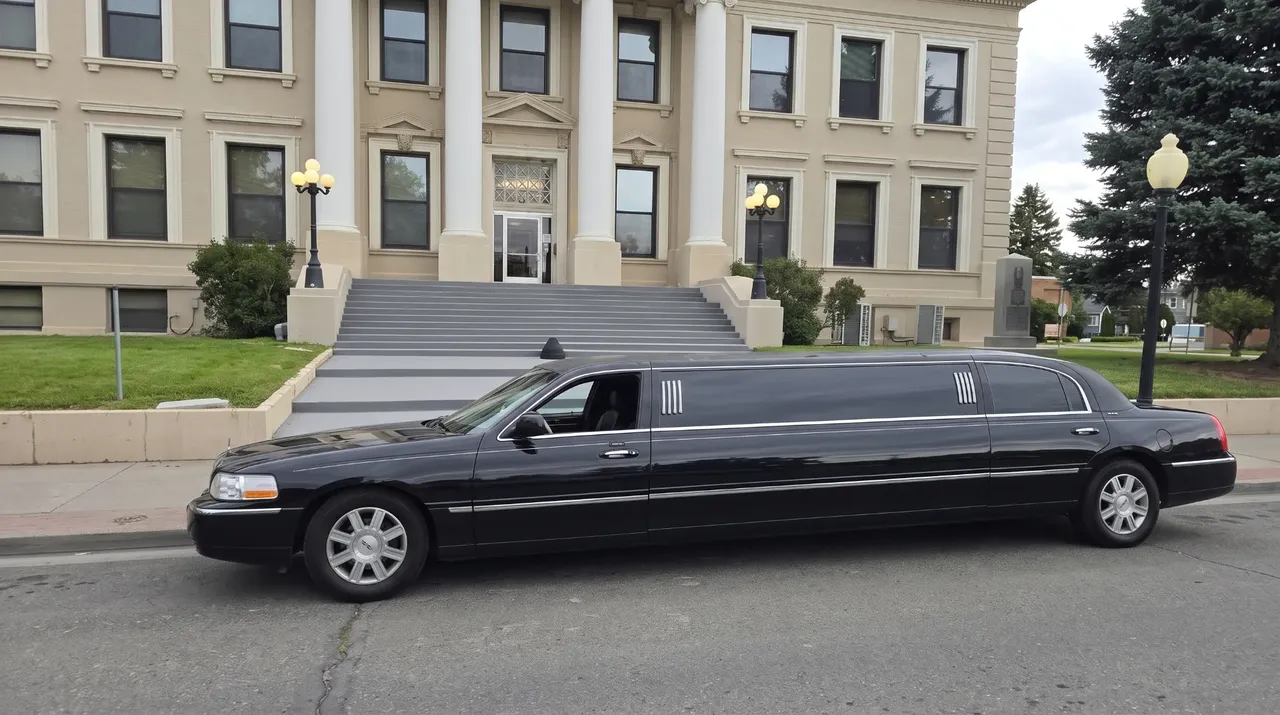 Black Lincoln Town Car Limousine rental #3