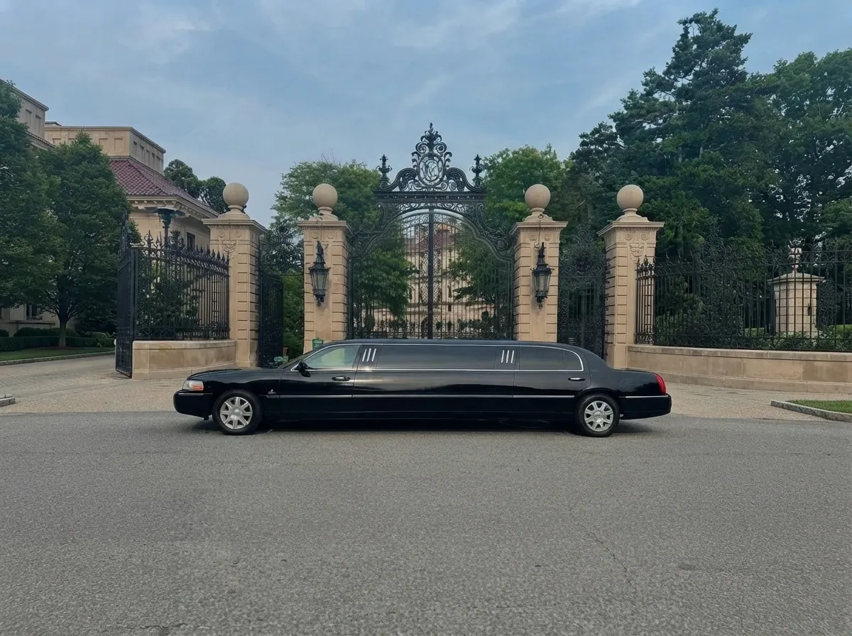 Black Lincoln Town Car Limousine rental