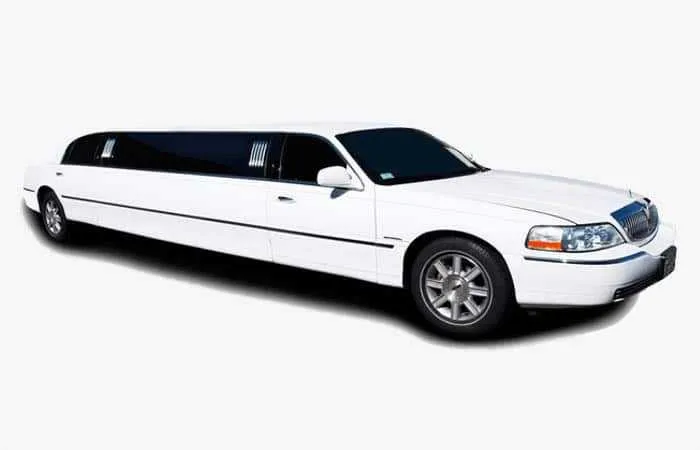White Lincoln Town Car Limousine rental