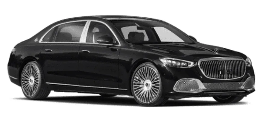 Black Mercedes-Maybach wedding car rental
