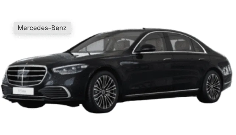 Mercedes-Benz S-Class Black Mercedes-Benz S-Class wedding car rental