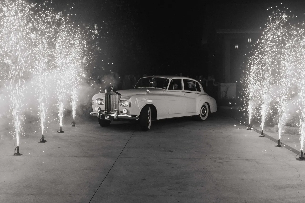 White Rolls Royce for wedding car rental