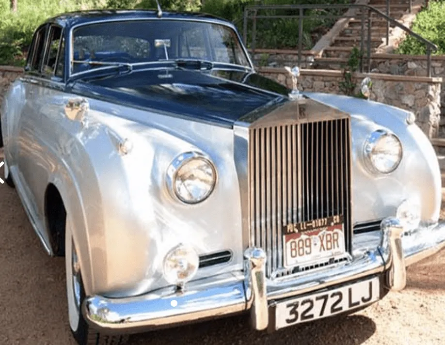 White Rolls Royce Cloud for wedding car rental