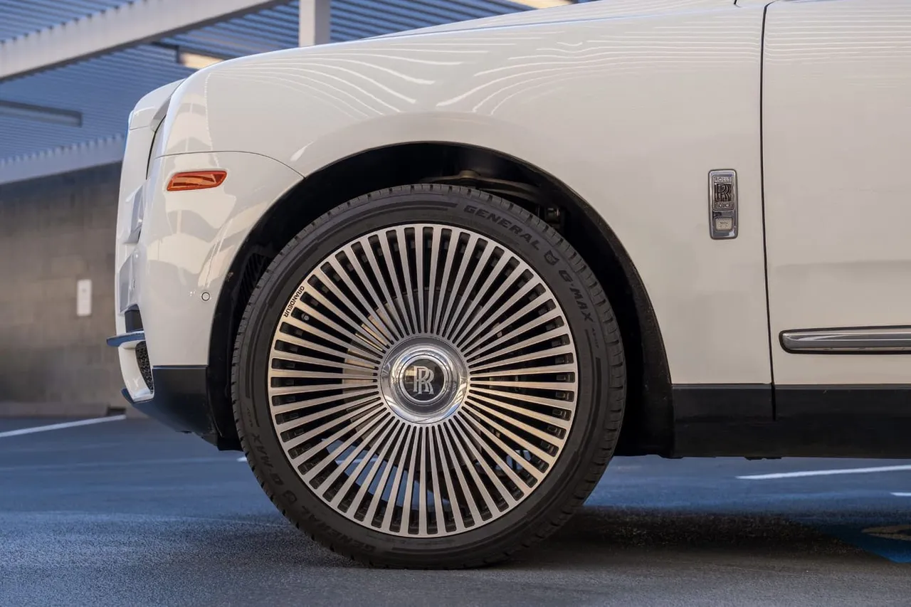 White Rolls-Royce Cullinan limo rental #11