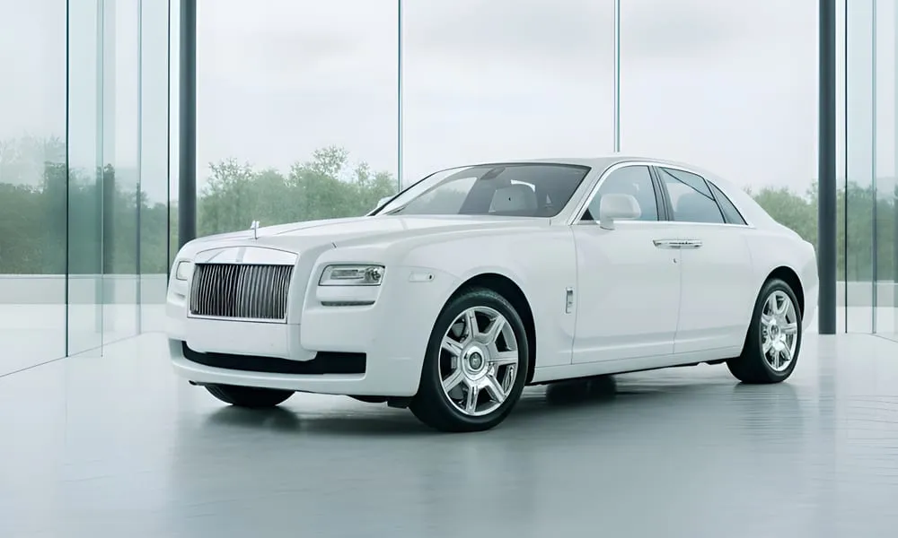 White Rolls-Royce Ghost limo rental