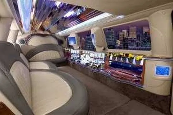 White Ford Excursion Limousine rental