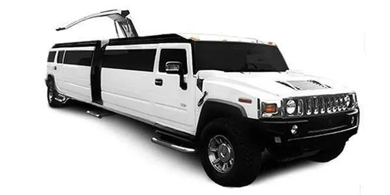 White Hummer Limousine rental #2