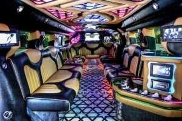White Hummer Limousine rental