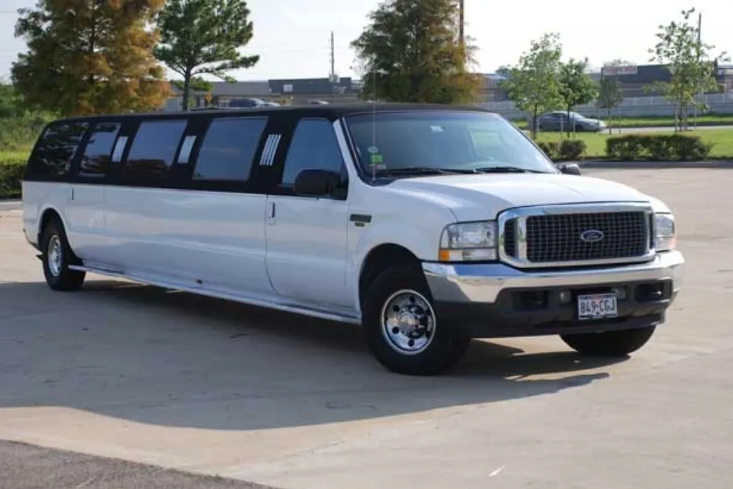 White WHT NYT – Stretch Ford Excursion for limo rental